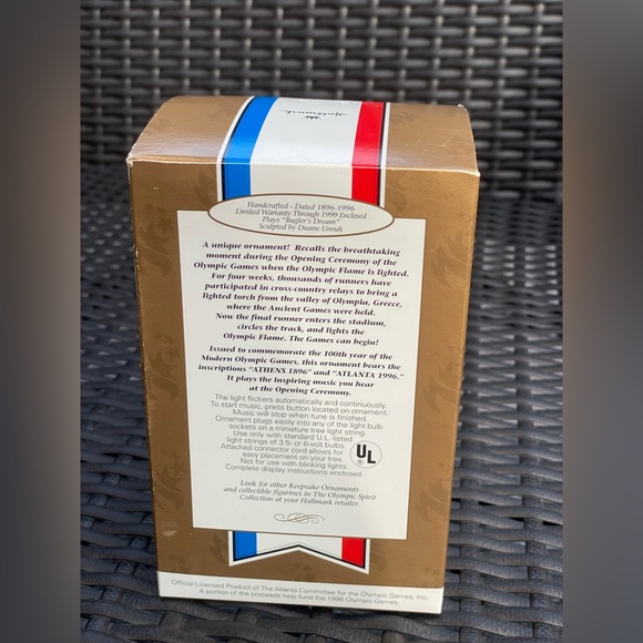 Hallmark 1996 Atlanta Olympic  Lighting The Flame Magic Christmas Ornament - Picture 3 of 8